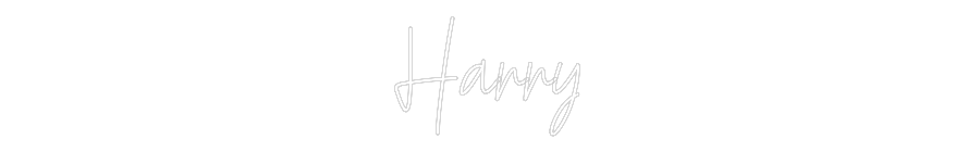 Custom Neon Text - Harry