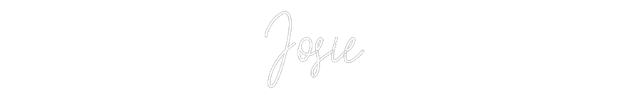 Custom Neon Text - Josie
