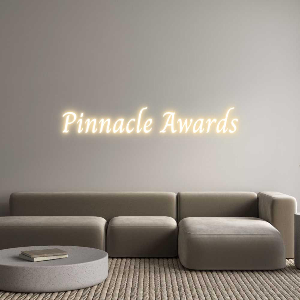 Custom Neon Text- Pinnacle Awards