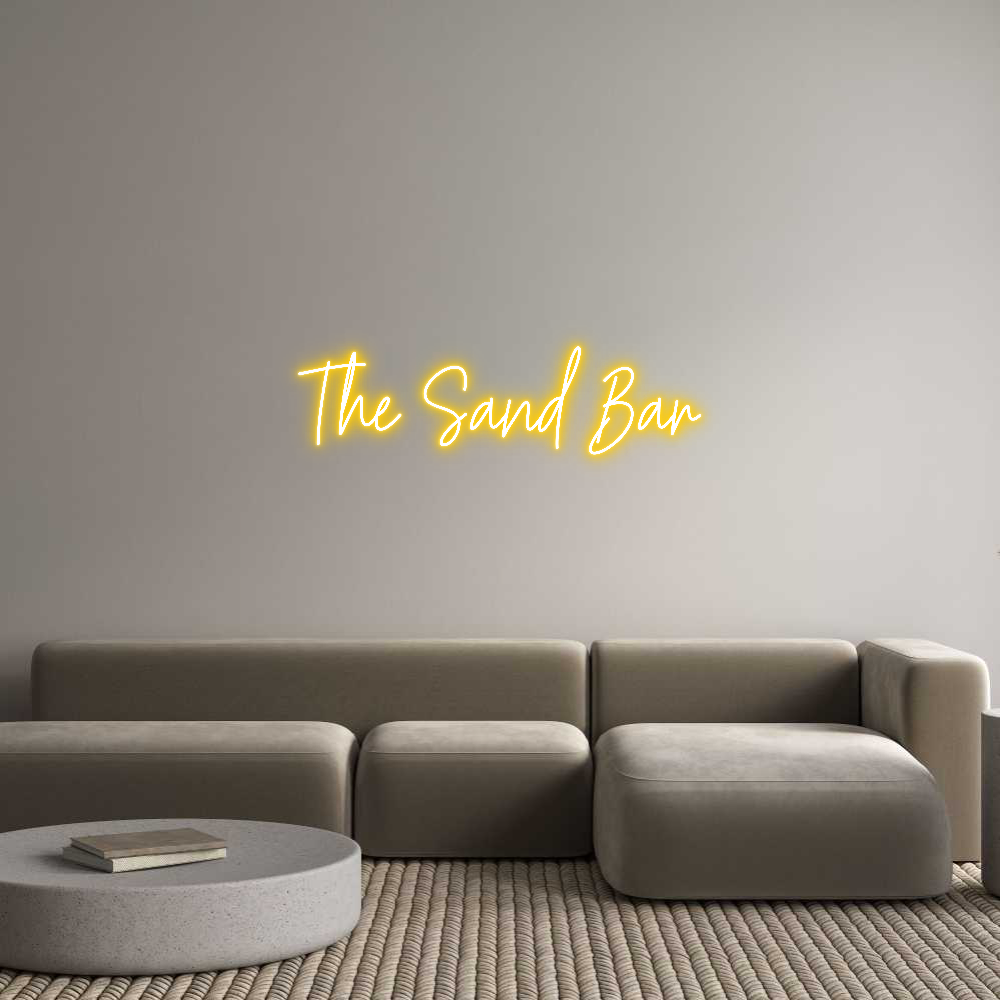 Custom Neon Text - The Sand Bar