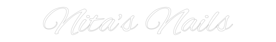 Custom Neon Text - Nita’s Nails