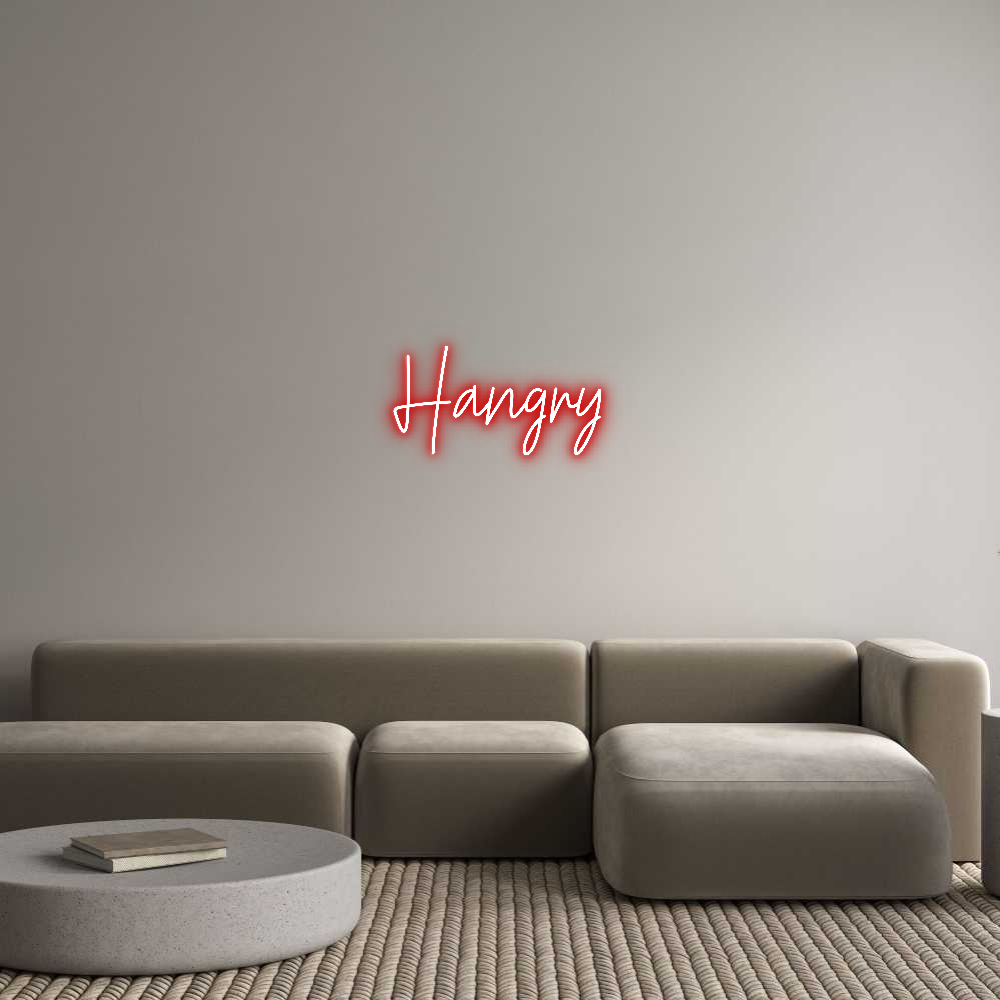Custom Neon Text - Hangry