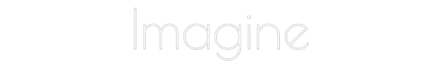 Custom Neon Text - Imagine