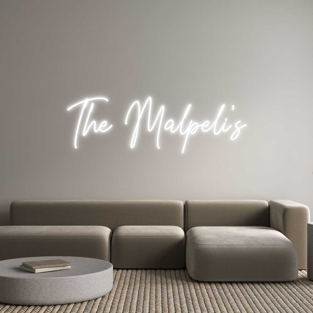 Custom Neon Text - The Malpeli’s
