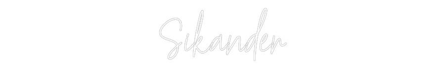 Custom Neon Text- Sikander