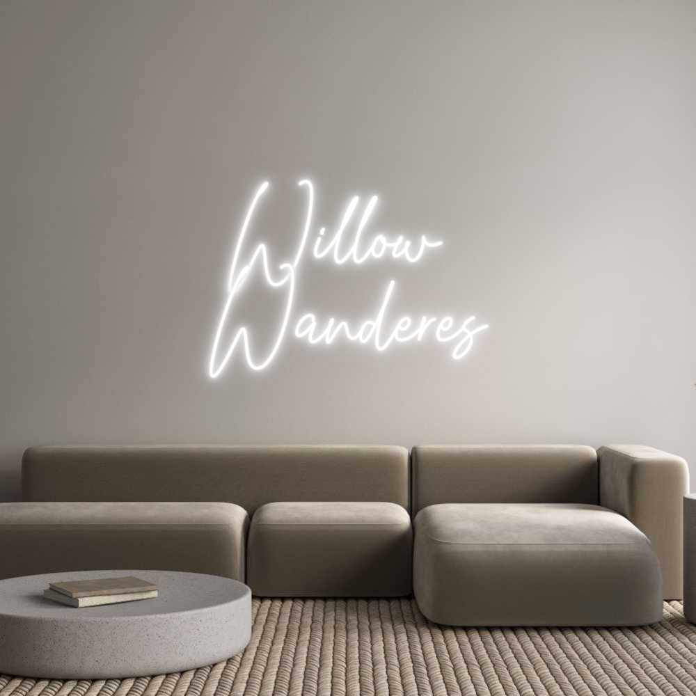 Custom Neon Text - Willow 
Wand...