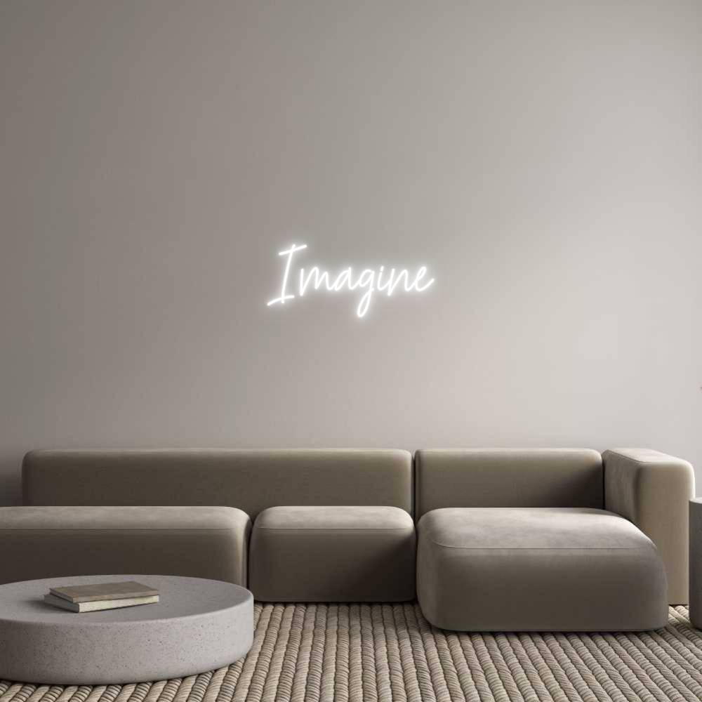 Custom Neon Text - Imagine