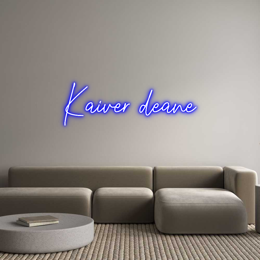 Custom Neon Text - Kaiver deane