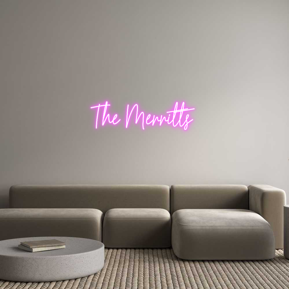 Custom Neon Text - The Merritts