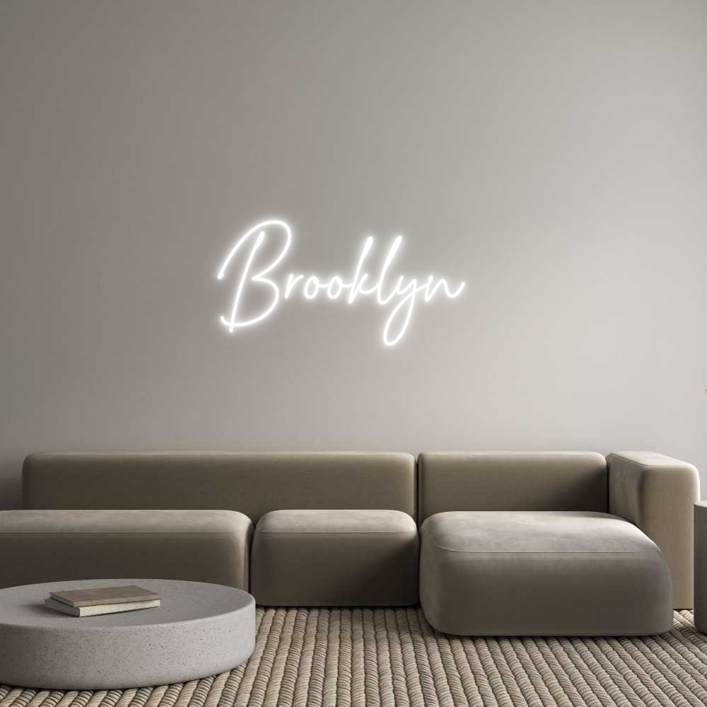 Custom Neon Text - Brooklyn
