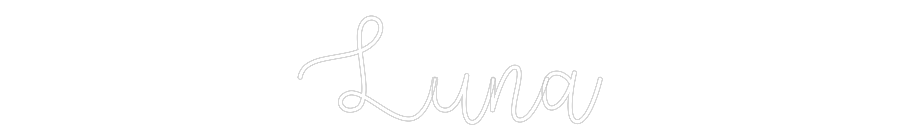 Custom Neon Text - Luna