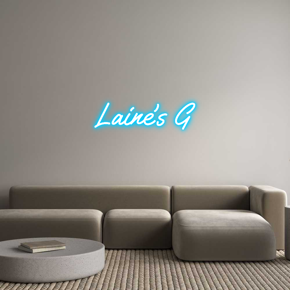 Custom Neon Text - Laine’s G