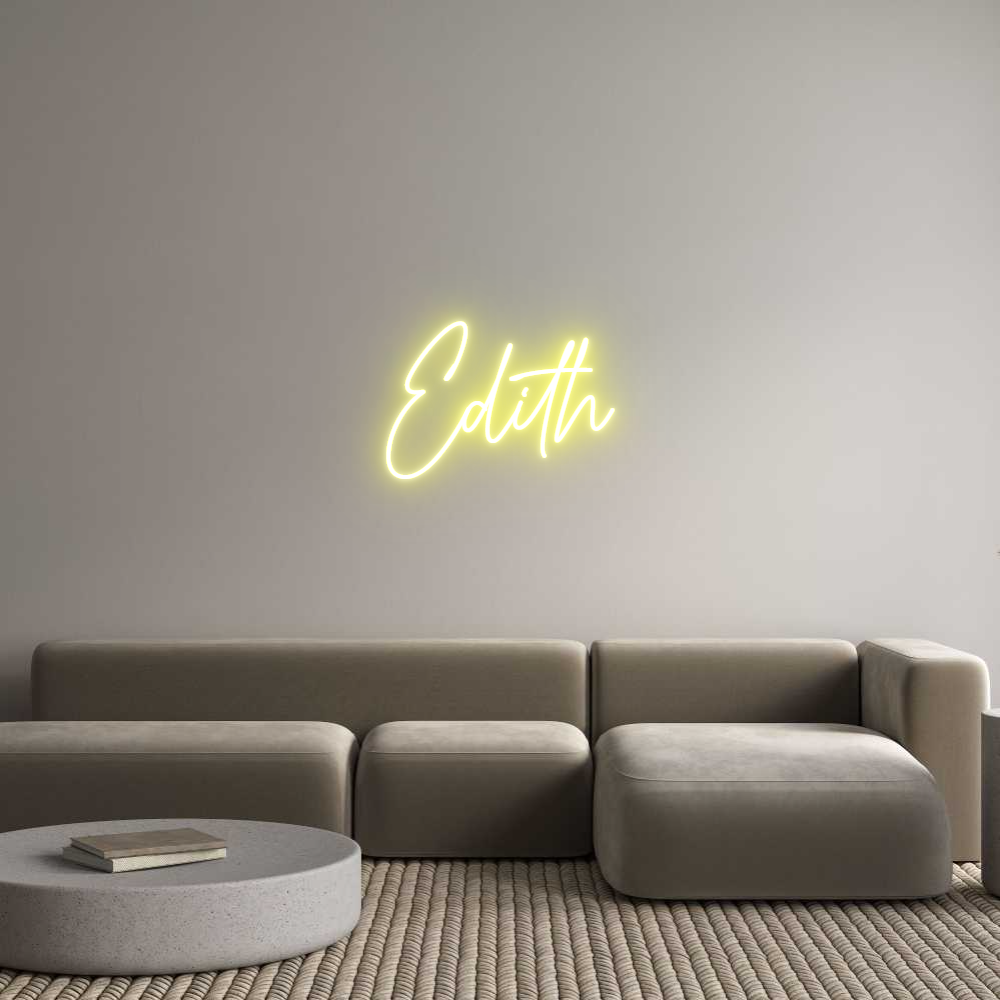 Custom Neon Text - Edith