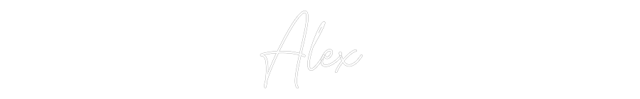 Custom Neon Text- Alex