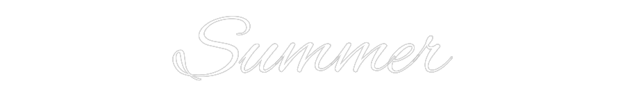 Custom Neon Text - Summer
