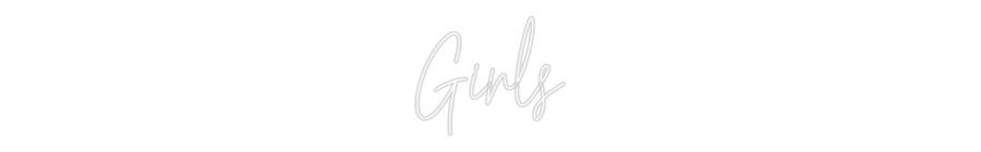 Custom Neon Text - Girls