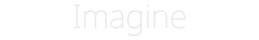 Custom Neon Text - Imagine
