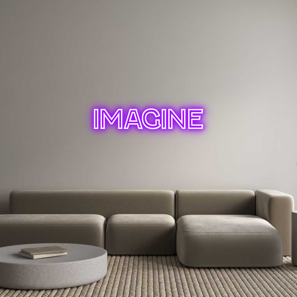 Custom Neon Text - Imagine