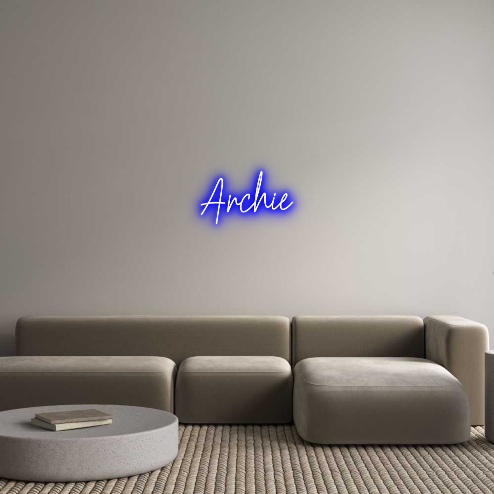 Custom Neon Text - Archie
