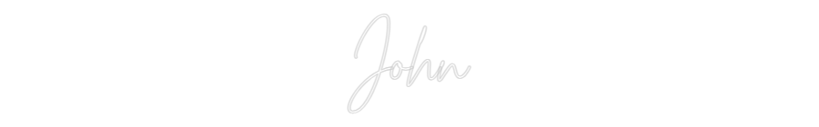 Custom Neon Text - John