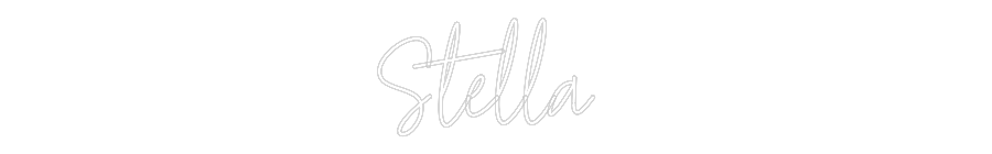 Custom Neon Text - Stella