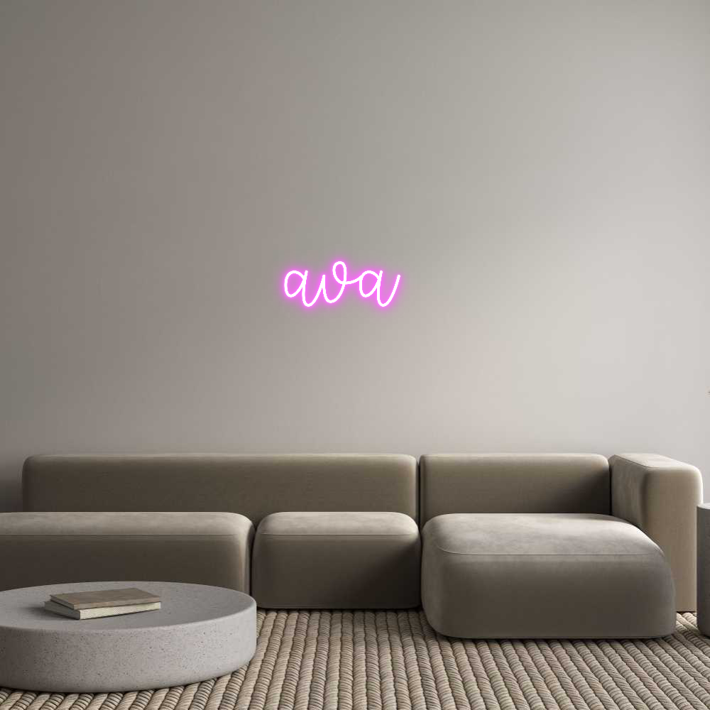 Custom Neon Text - ava