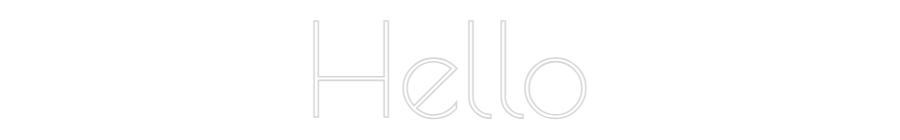 Custom Neon Text - Hello