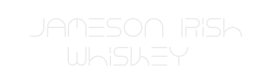 Custom Neon Text - Jameson Irish...