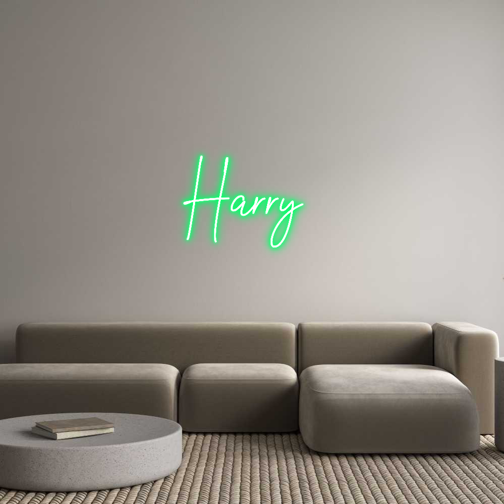 Custom Neon Text - Harry