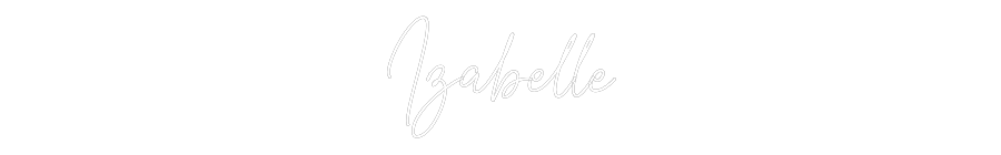 Custom Neon Text - Izabelle