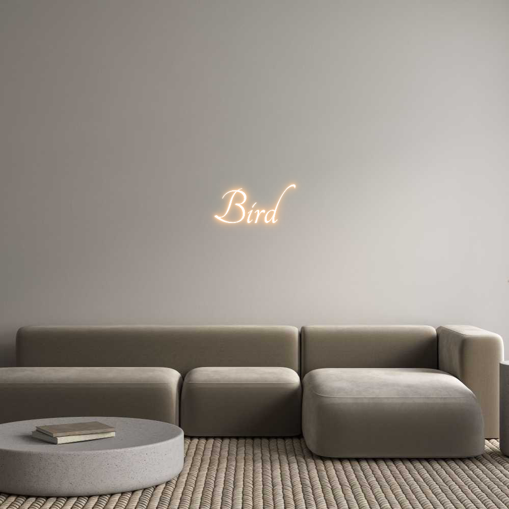 Custom Neon Text - Bird