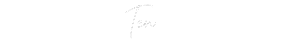 Custom Neon Text - Ten