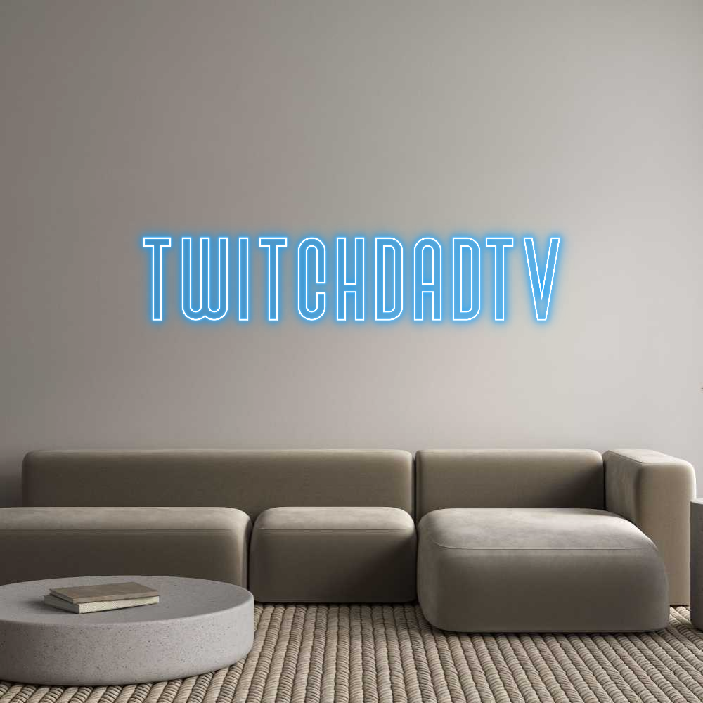 Custom Neon Text - TwitchDadTV
