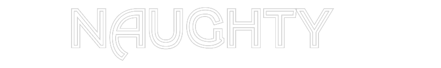 Custom Neon Text - NAUGHTY