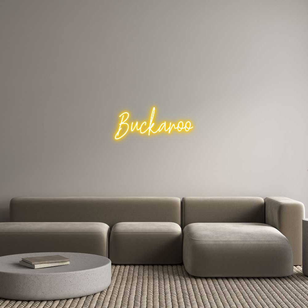 Custom Neon Text - Buckaroo