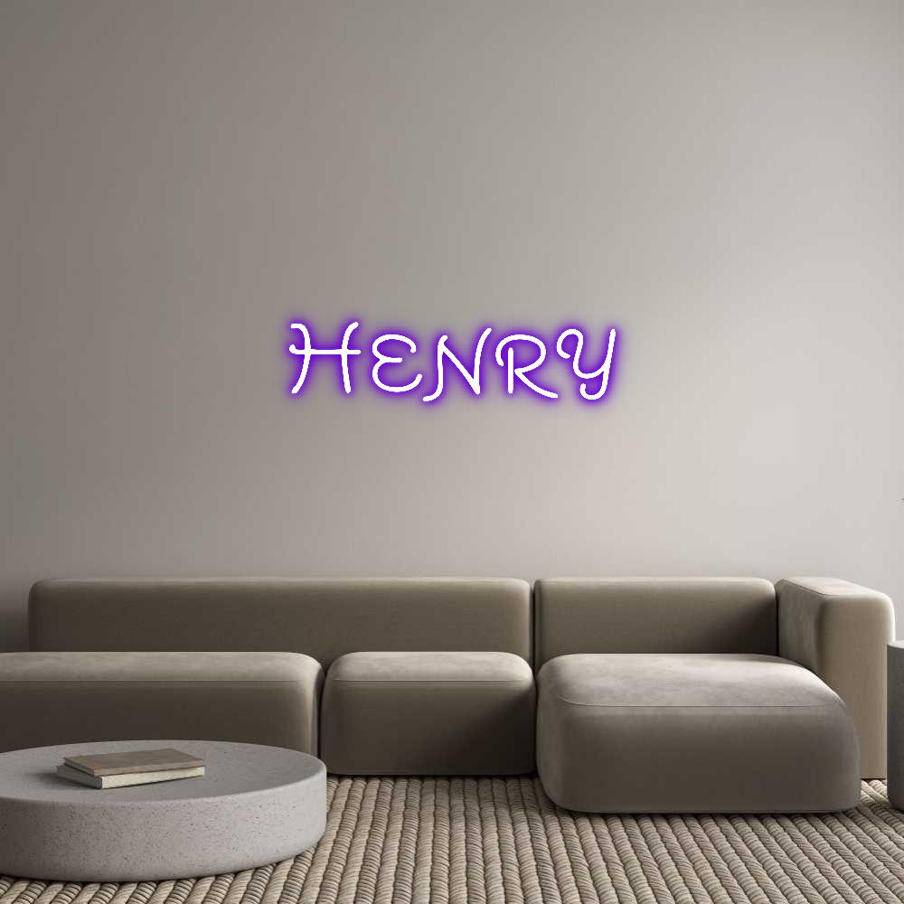 Custom Neon Text - Henry