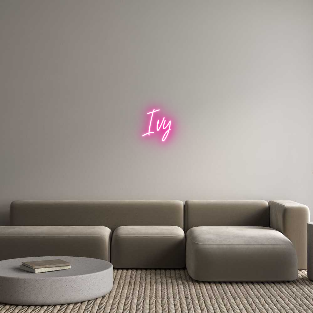 Custom Neon Text - Ivy