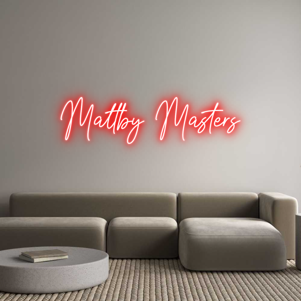 Custom Neon Text - Maltby Masters