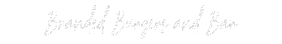 Custom Neon Text - Branded Burge...