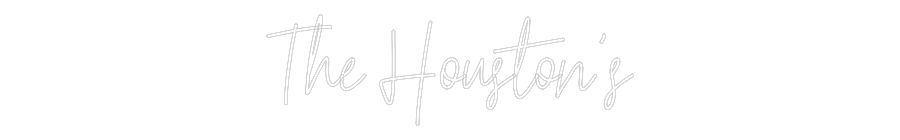 Custom Neon Text - The Houston's