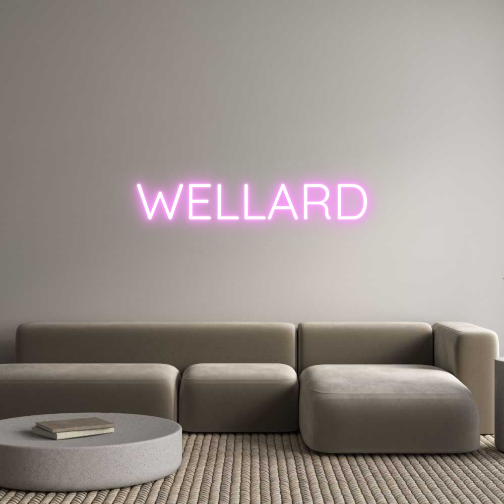 Custom Neon Text- WELLARD