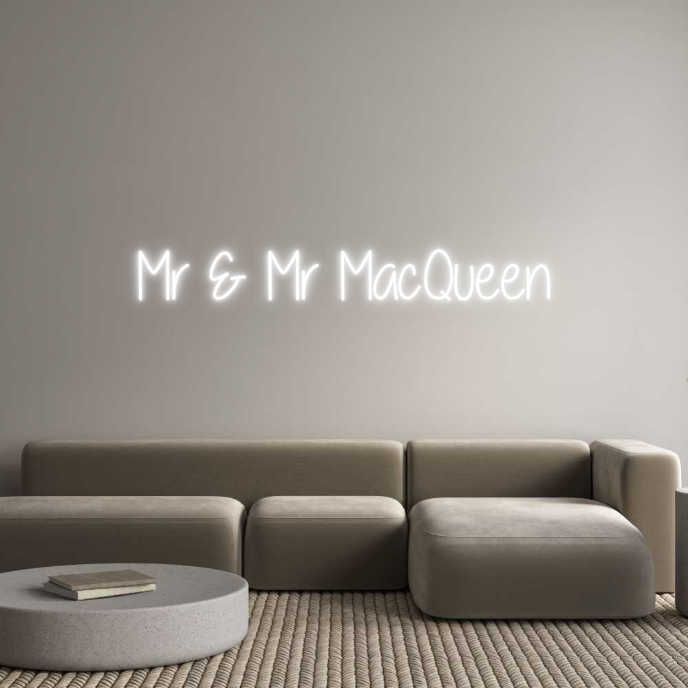 Custom Neon Text - Mr & Mr MacQu...