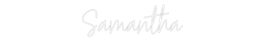 Custom Neon Text - Samantha