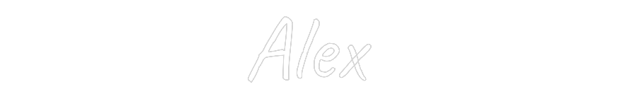 Custom Neon Text- Alex