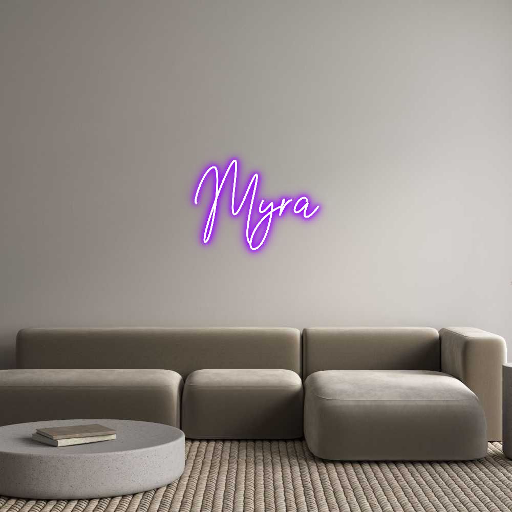 Custom Neon Text - Myra