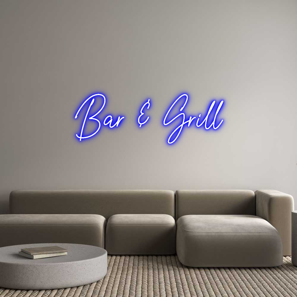 Custom Neon Text - Bar & Grill