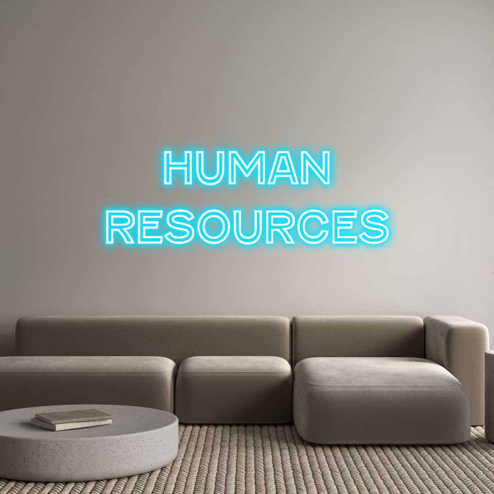 Custom Neon Text- Human
Resour...