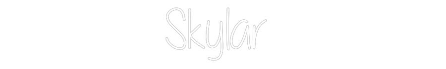 Custom Neon Text - Skylar