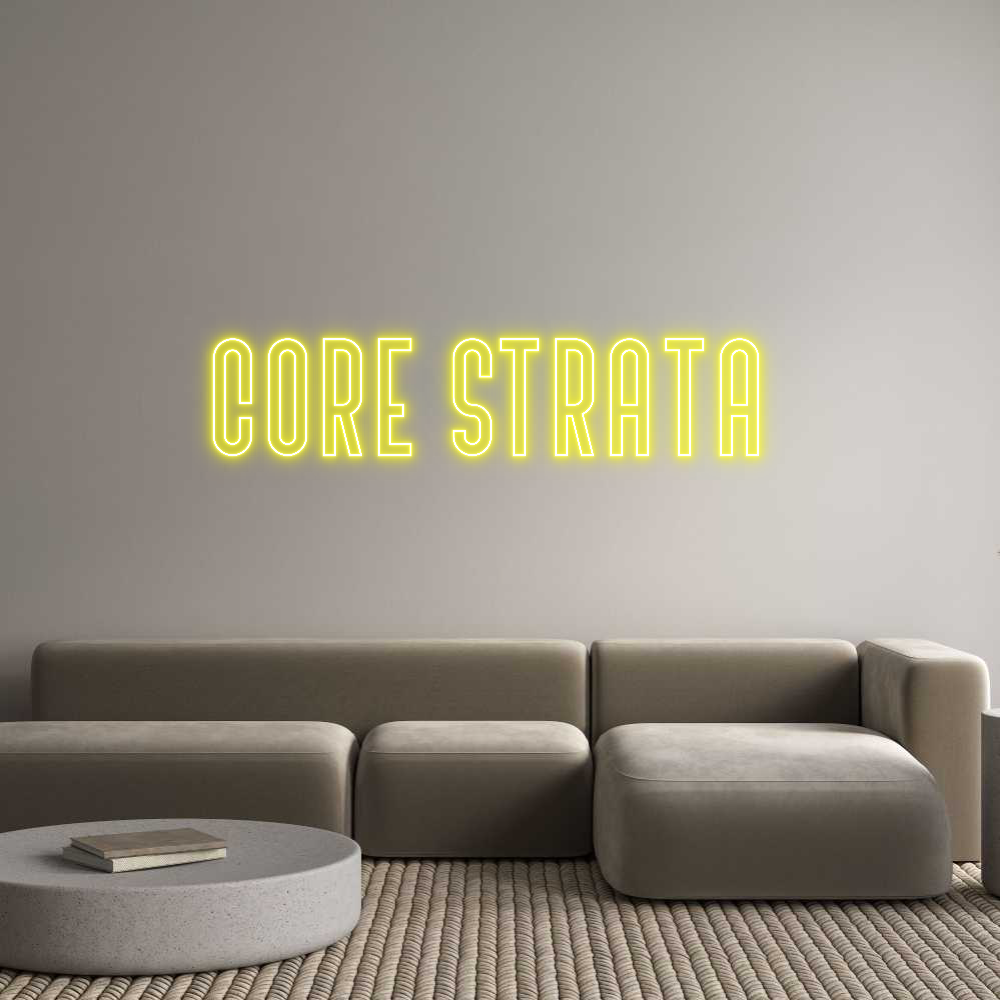Custom Neon Text - Core Strata