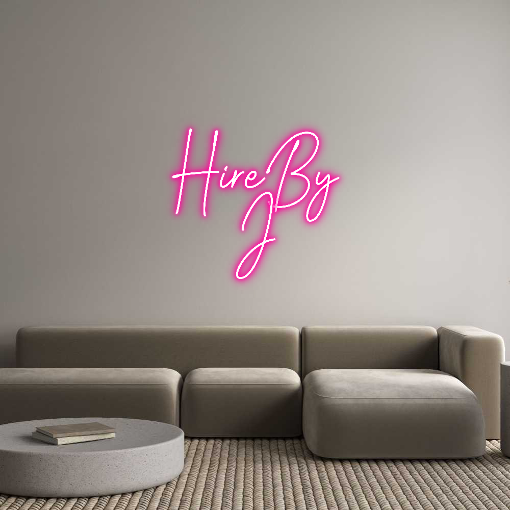 Custom Neon Text - HireBy
J